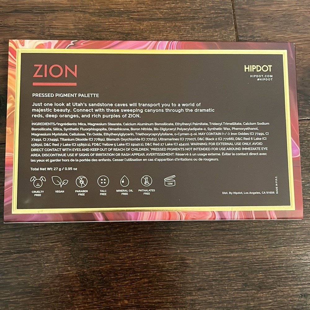 Hipdot’s Zion Pressed Pigment Eye Shadow Palette - Picture 9 of 9
